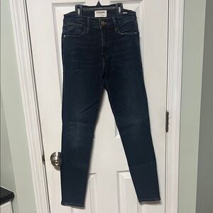 Frame Le High Skinny Size 24 Harvard Dark Wash Jeans Denim